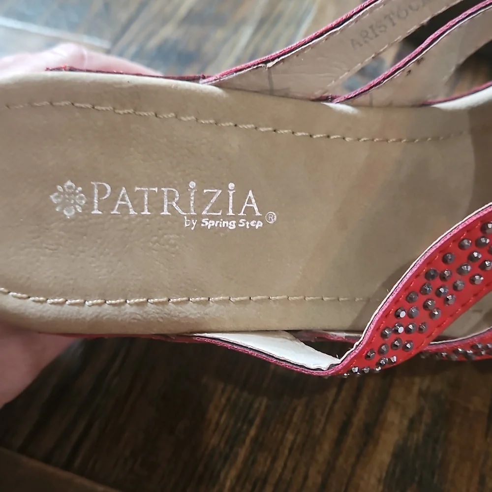 Patrizia‎ By Springstep Women's Red Wedge Sandals. Size 39.